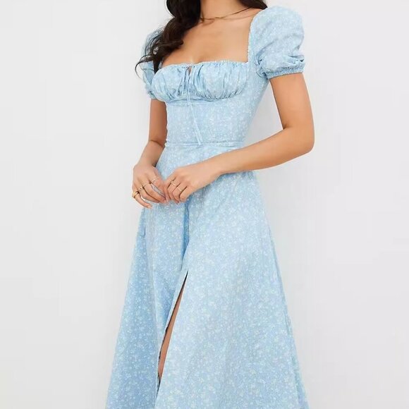 Lapel single breasted slit slit long leg slim-fit wrap hip skirt - Picture 4 of 4